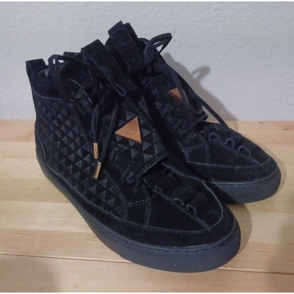 K1X by Patrick Mohr MK5 Black Suede Sneaker Size 7 US ,EU 40 Designer Rare main image 5